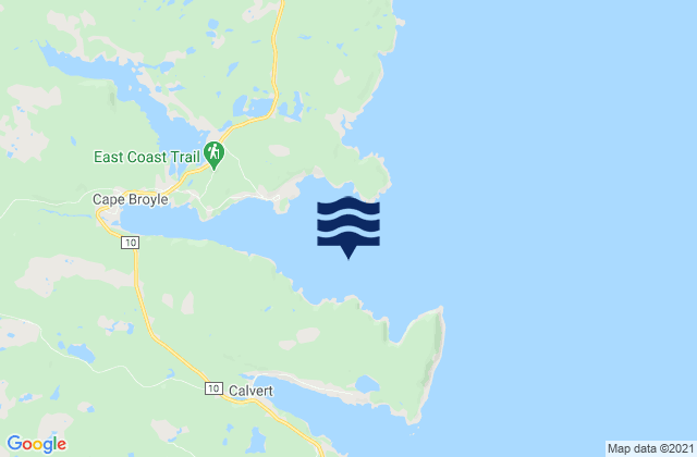 Lance Cove, Canadaの潮見表地図