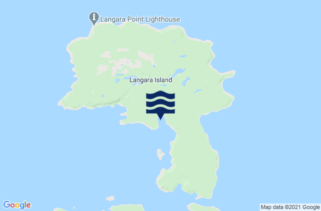 Langara Island, Canadaの潮見表地図