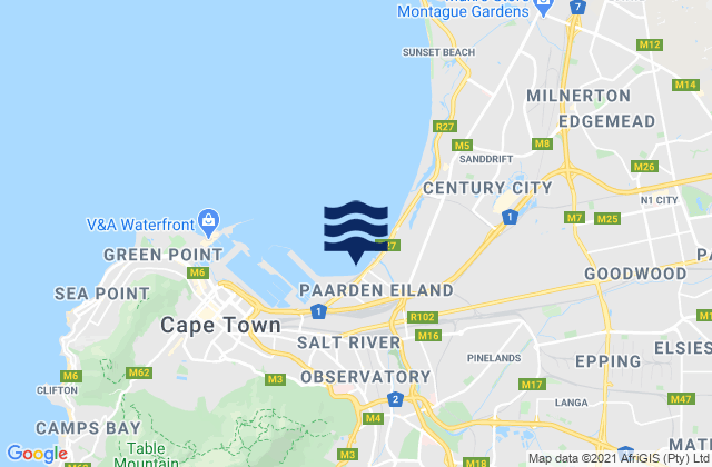 Lansdowne, South Africaの潮見表地図