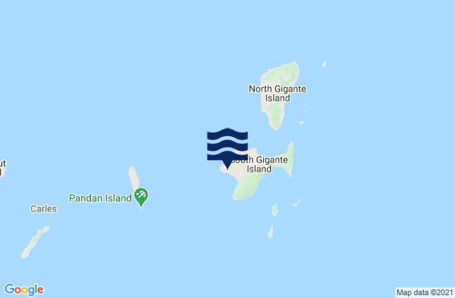 Lantangan, Philippinesの潮見表地図