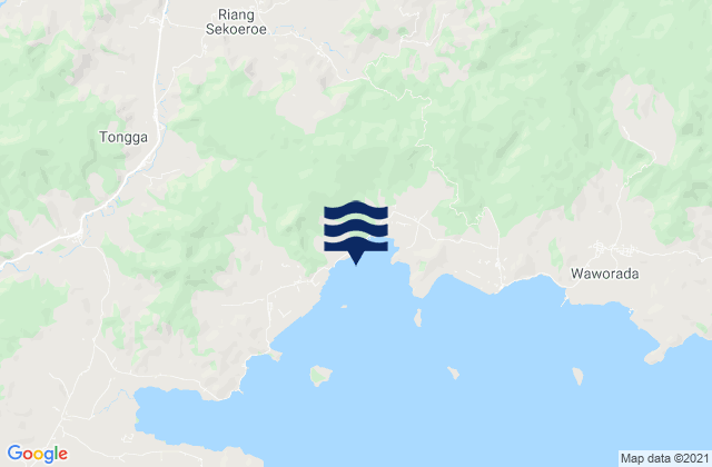 Lantebaru, Indonesiaの潮見表地図