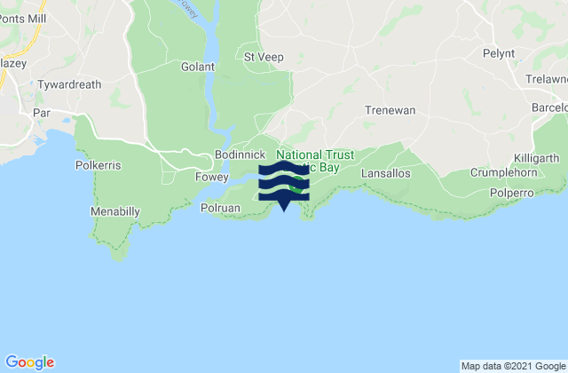Lantic Bay, United Kingdomの潮見表地図
