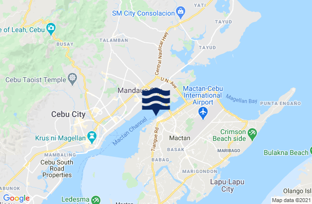 Lapu-Lapu City, Philippinesの潮見表地図