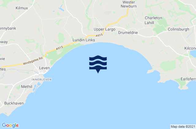 Largo Bay, United Kingdomの潮見表地図
