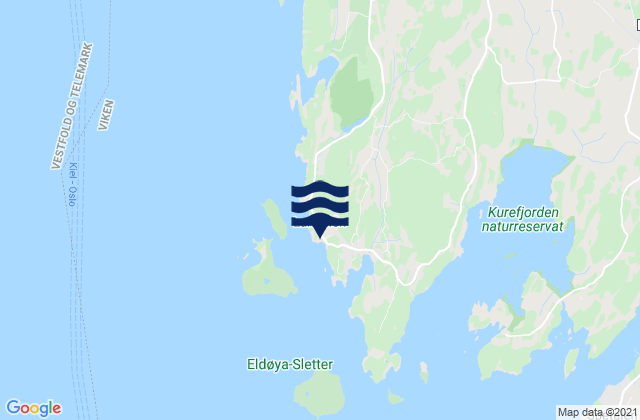 Larkollen, Norwayの潮見表地図