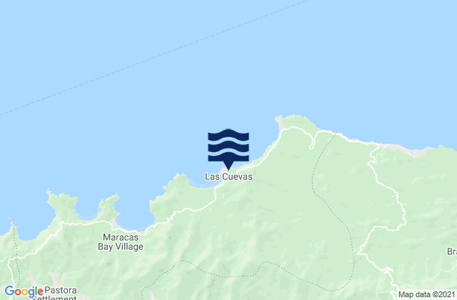Las Cuevas, Trinidad and Tobagoの潮見表地図