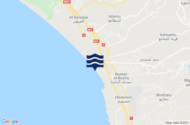 Latakia Governorate, Syriaの潮見表地図