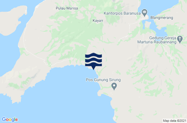 Latuna, Indonesiaの潮見表地図