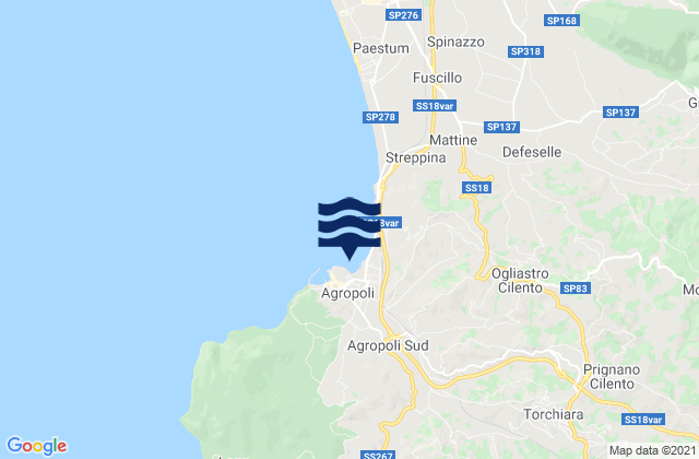 Laureana Cilento, Italyの潮見表地図