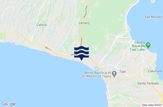 Laurel, Philippinesの潮見表地図