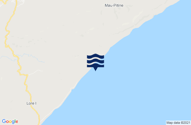 Lautein, Timor Lesteの潮見表地図
