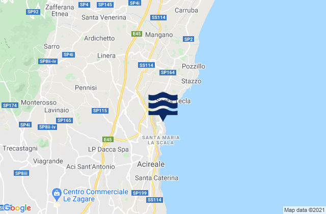 Lavinaio-Monterosso, Italyの潮見表地図