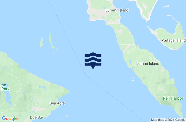 Lawrence Point Orcas I. 1.3 mi. NE of, United Statesの潮見表地図