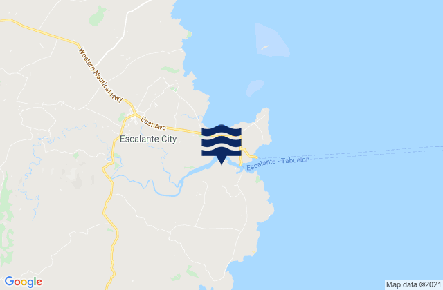 Lañgub, Philippinesの潮見表地図