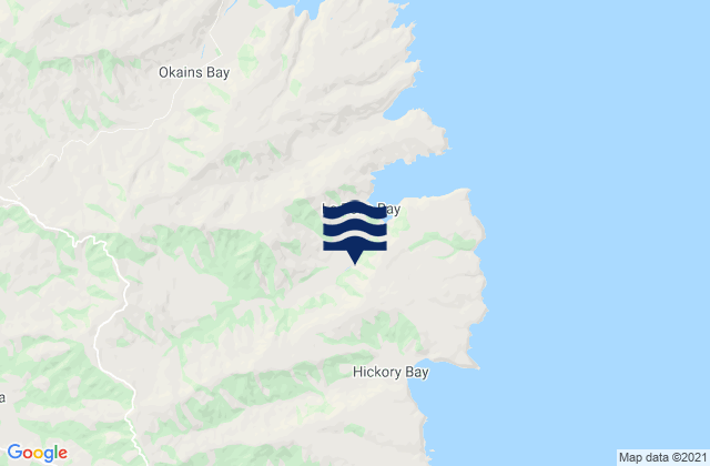 Le Bons Bay, New Zealandの潮見表地図