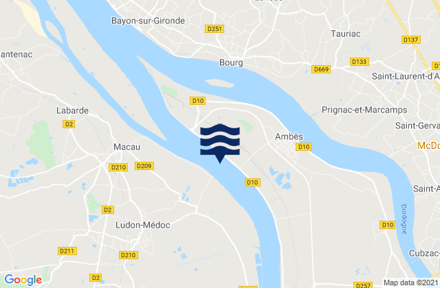 Le Marquis, Franceの潮見表地図