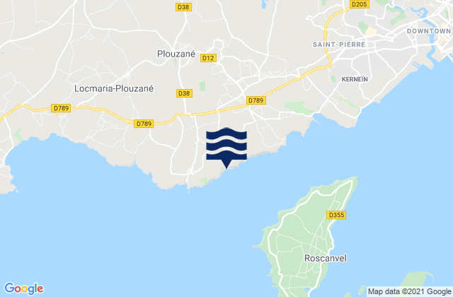 Le Petit Minou, Franceの潮見表地図