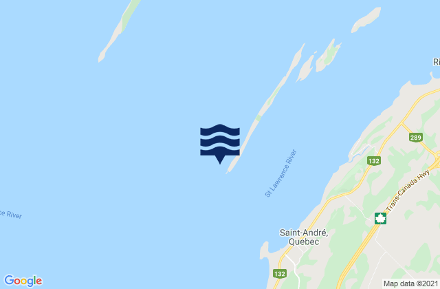 Le Petit Pelerin, Canadaの潮見表地図