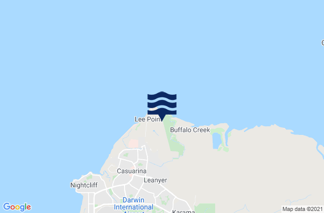 Leanyer, Australiaの潮見表地図