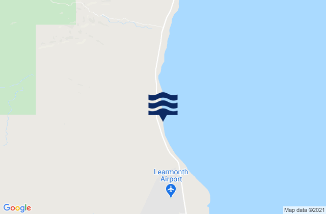Learmonth, Australiaの潮見表地図