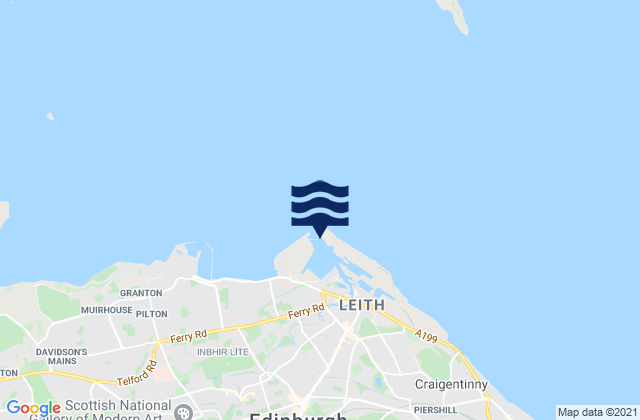 Leith, United Kingdomの潮見表地図
