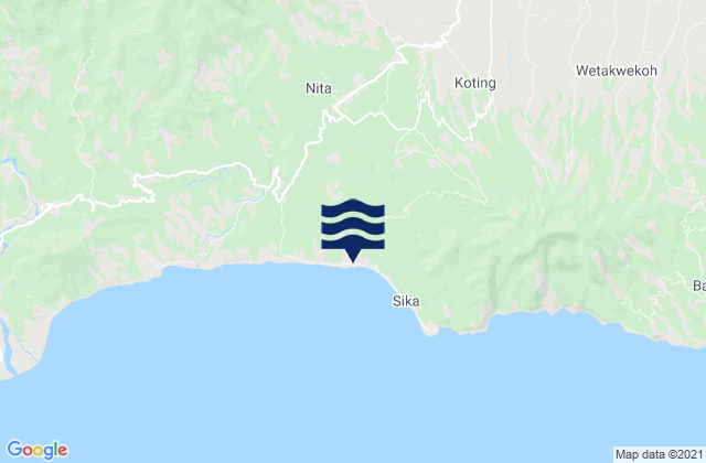 Lela, Indonesiaの潮見表地図