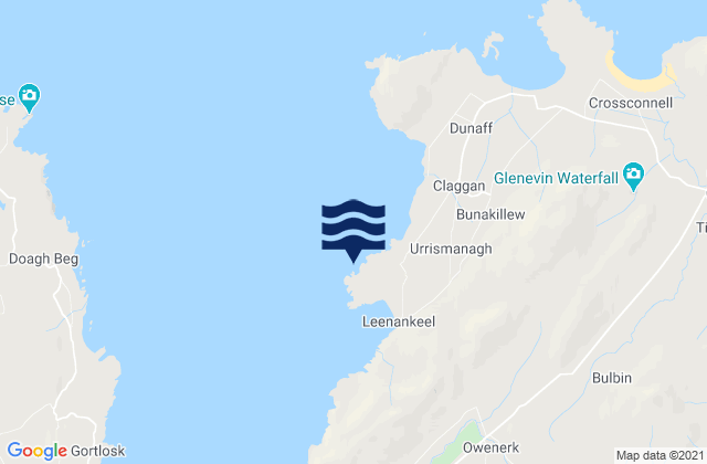 Lenan Head, Irelandの潮見表地図