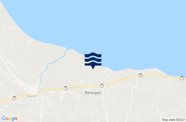 Lengkong, Indonesiaの潮見表地図
