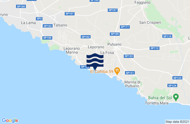 Leporano, Italyの潮見表地図