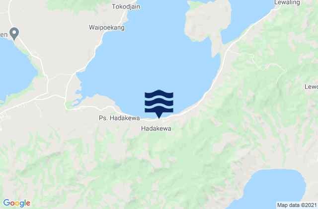 Lerahinga, Indonesiaの潮見表地図