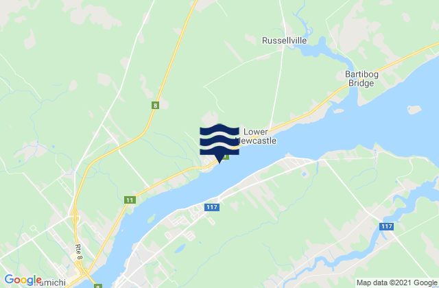 Leroy Bay, Canadaの潮見表地図