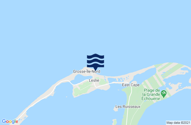 Leslie, Canadaの潮見表地図