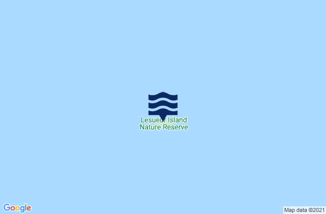 Lesueur Island, Australiaの潮見表地図