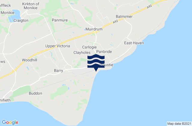 Letham, United Kingdomの潮見表地図
