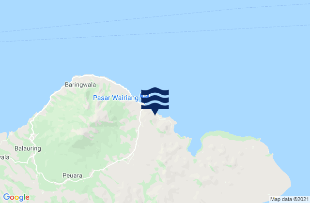 Leudawan, Indonesiaの潮見表地図