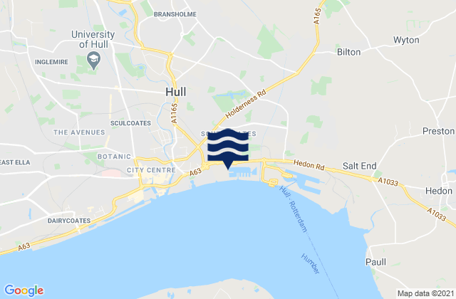 Leven, United Kingdomの潮見表地図