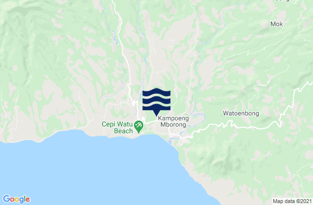 Lewe, Indonesiaの潮見表地図