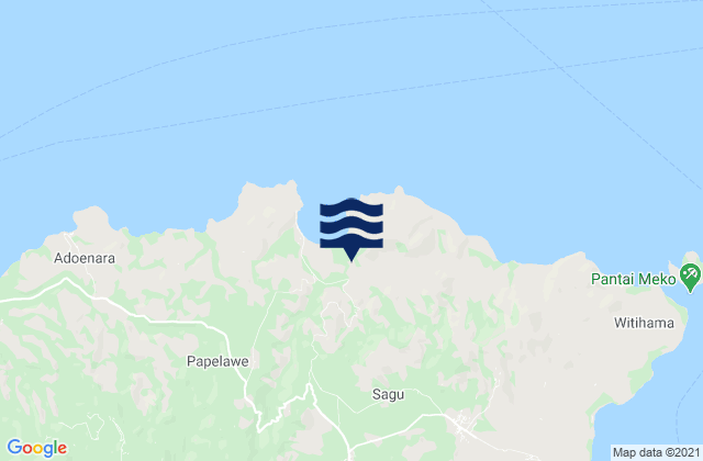 Lewobelek, Indonesiaの潮見表地図