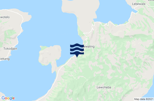 Lewodoli, Indonesiaの潮見表地図