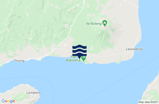 Lewoduli, Indonesiaの潮見表地図