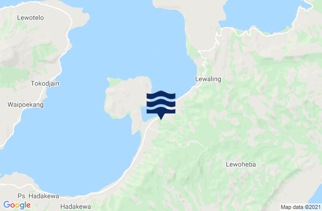 Lewoeleng, Indonesiaの潮見表地図