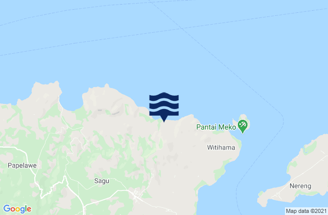 Lewokemie, Indonesiaの潮見表地図