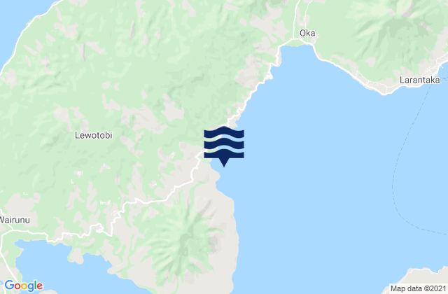 Lewokluok, Indonesiaの潮見表地図