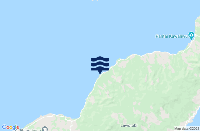 Lewoluo, Indonesiaの潮見表地図
