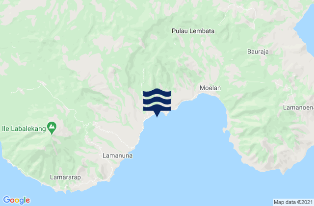 Lewuka, Indonesiaの潮見表地図