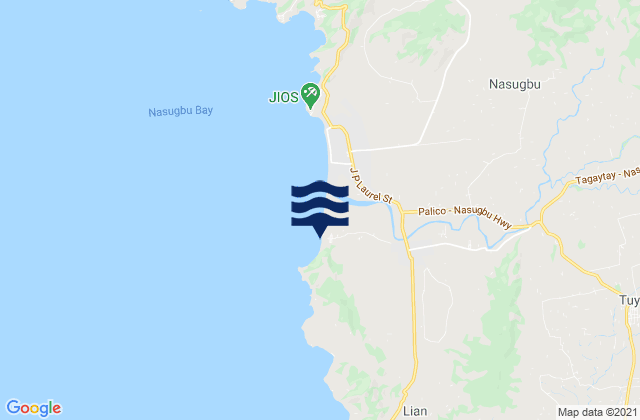 Lian, Philippinesの潮見表地図