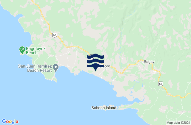 Liboro, Philippinesの潮見表地図