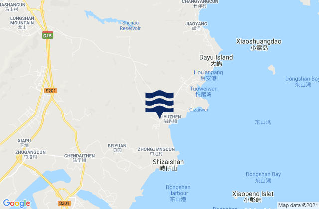Lieyu, Chinaの潮見表地図