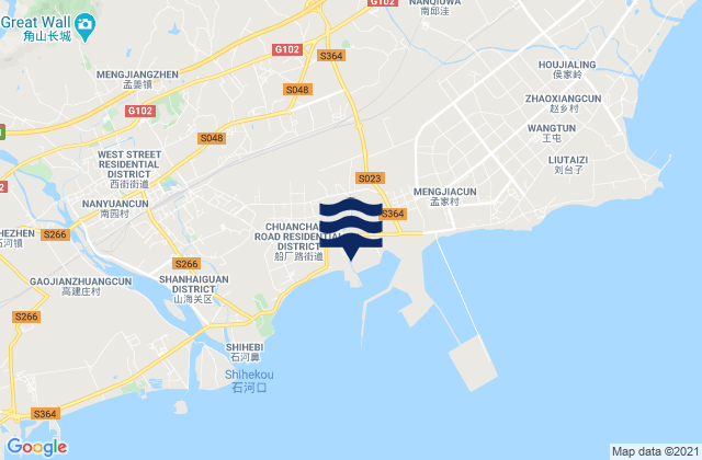 Lijiabao, Chinaの潮見表地図