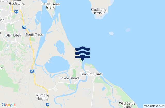 Lilleys Beach, Australiaの潮見表地図